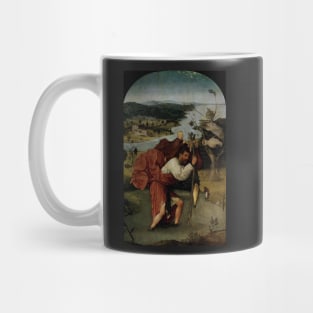 Saint Christopher Carrying the Christ Child - Hieronymus Bosch Mug